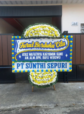Papan Bunga Duka di Sukamantri